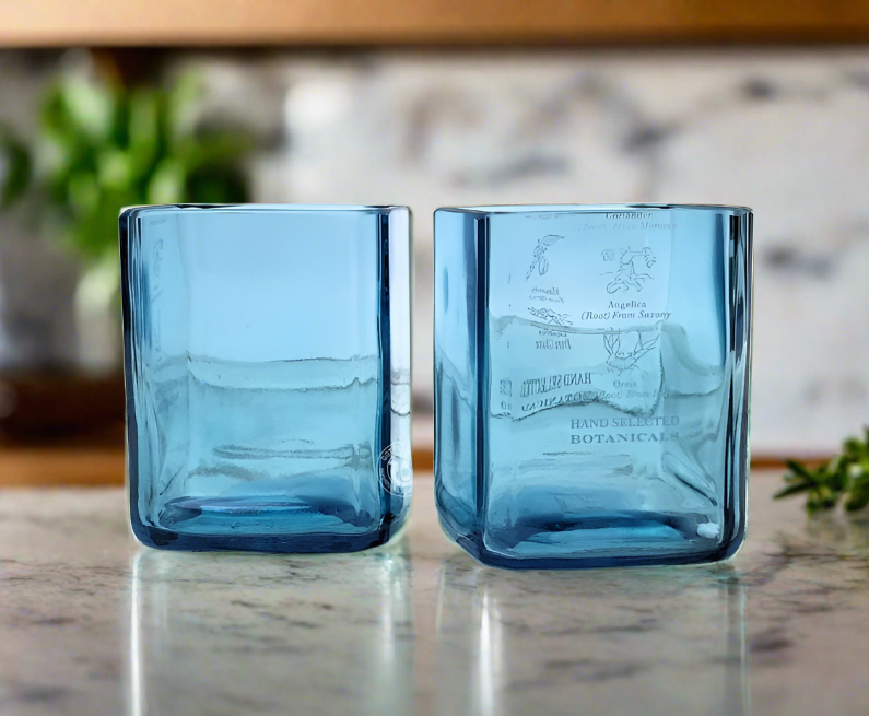Bombay Sapphire Gin Bottle 14oz Glass Set