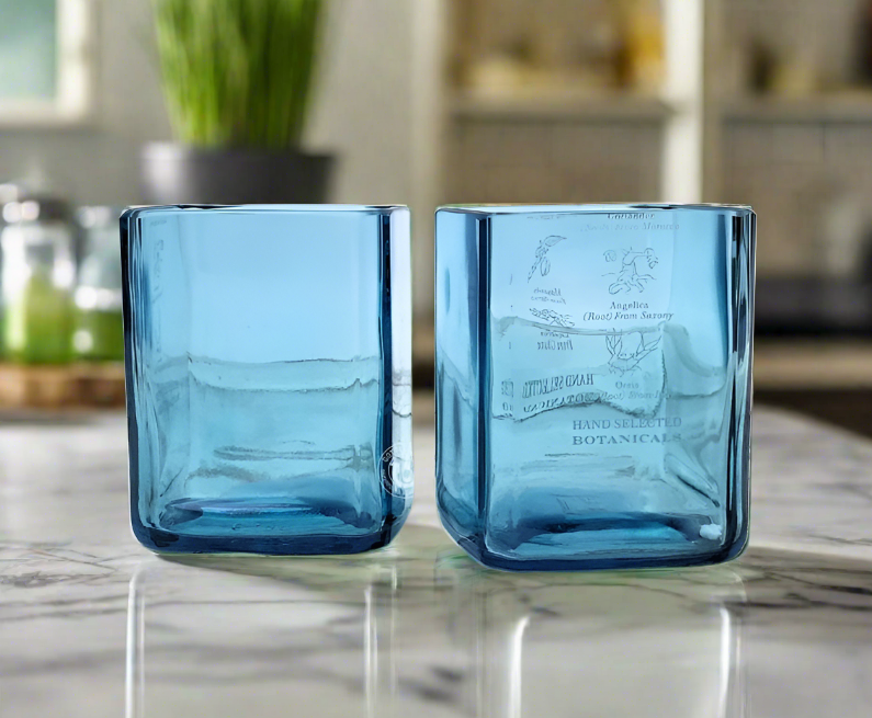 Bombay Sapphire Gin Bottle 14oz Glass Set