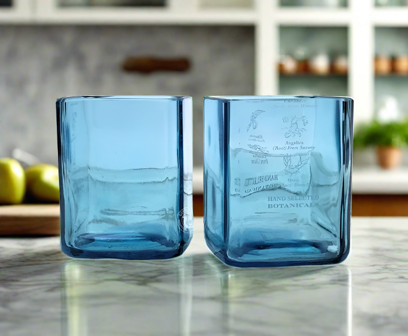 Bombay Sapphire Gin Bottle 14oz Glass Set