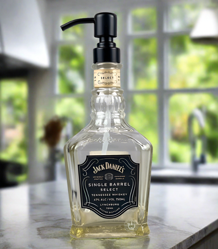 Jack Daniel's Whiskey Bottle Soap Dispenser - Single Barrel Select