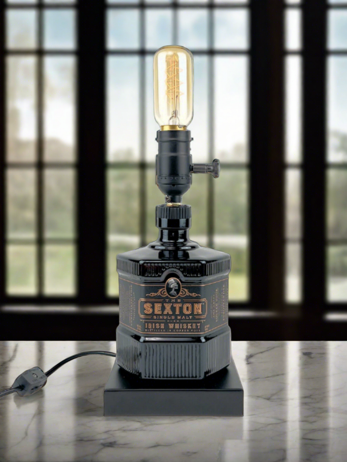 The Sexton Whiskey Bottle Lamp