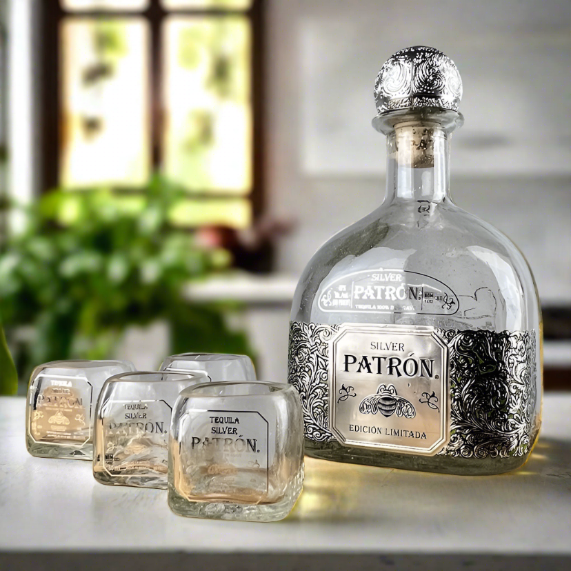 Patron Tequila Bottle Shot Glass