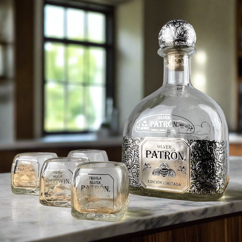 Patron Tequila Bottle Shot Glass