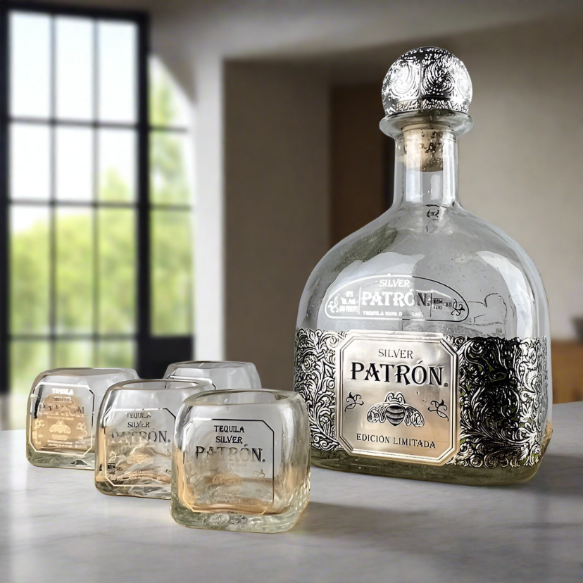 Patron Tequila Bottle Shot Glass