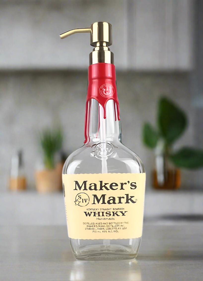 Maker's Mark Whisky Bottle Soap Dispenser