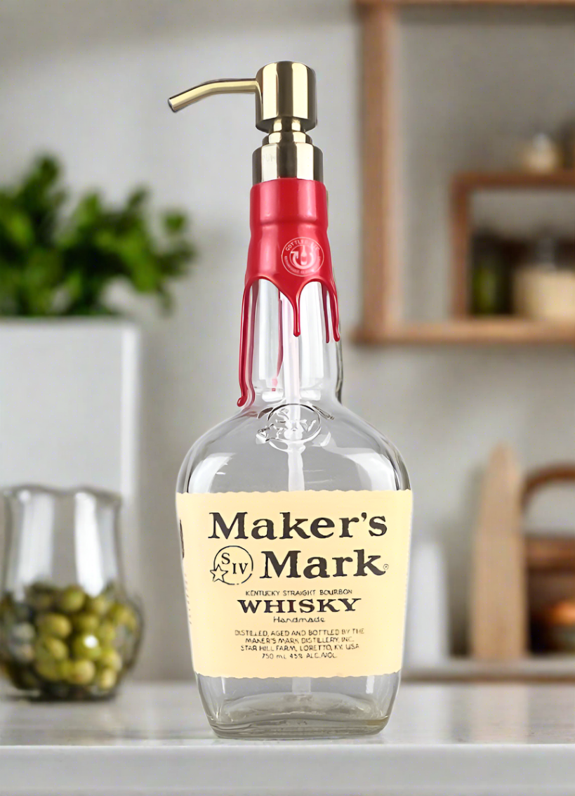 Maker's Mark Whisky Bottle Soap Dispenser