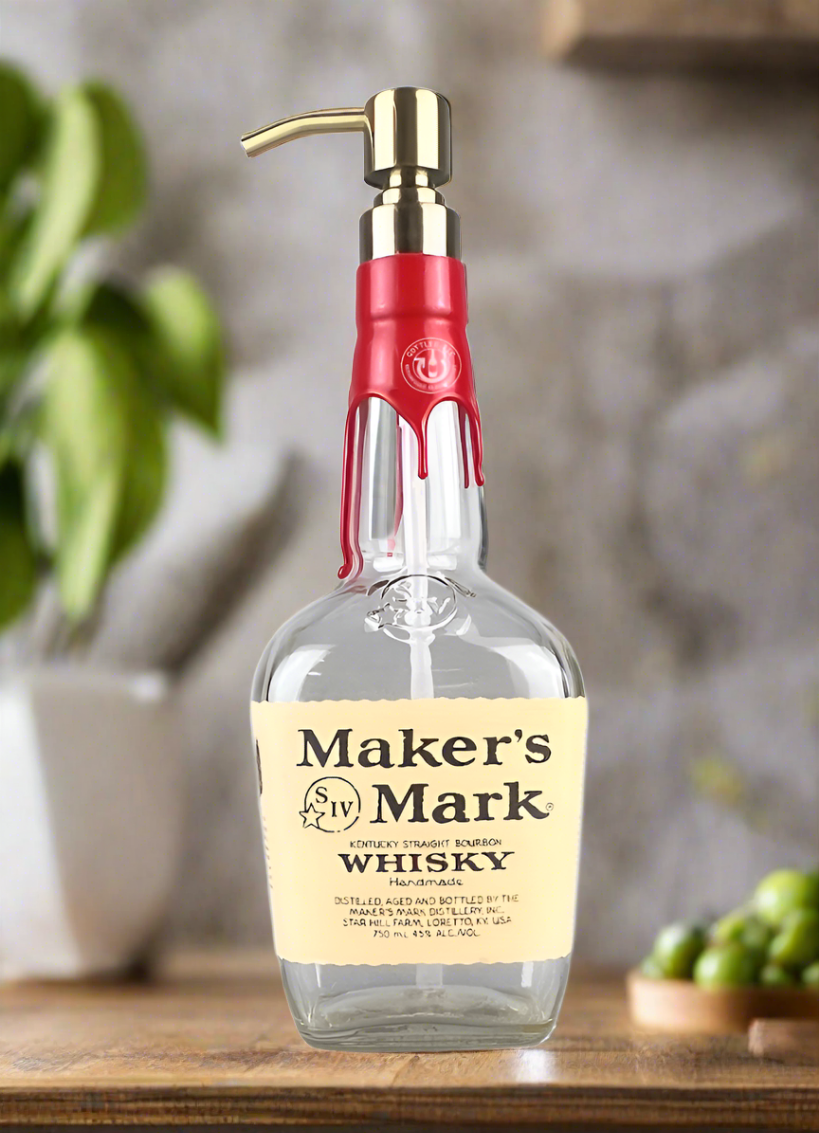 Maker's Mark Whisky Bottle Soap Dispenser