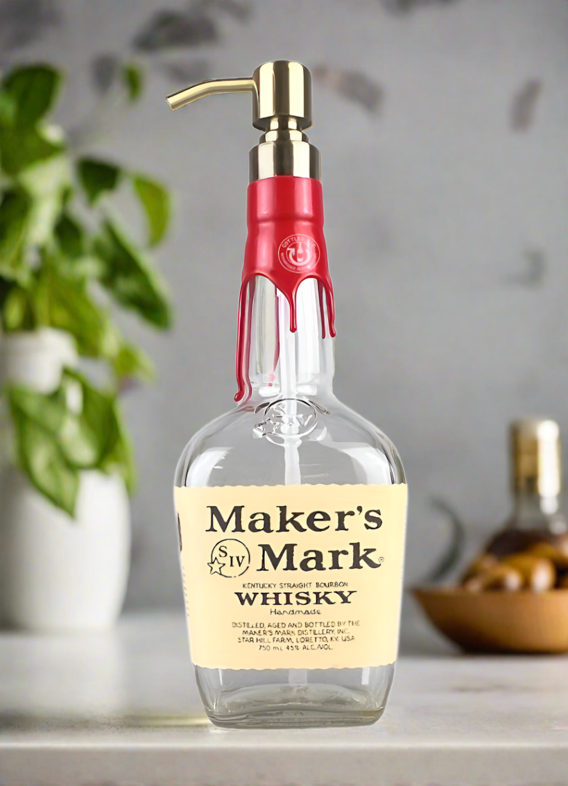 Maker's Mark Whisky Bottle Soap Dispenser