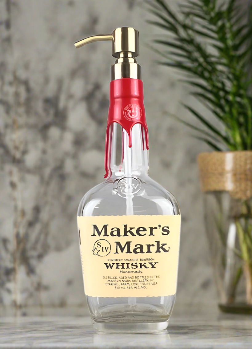 Maker's Mark Whisky Bottle Soap Dispenser