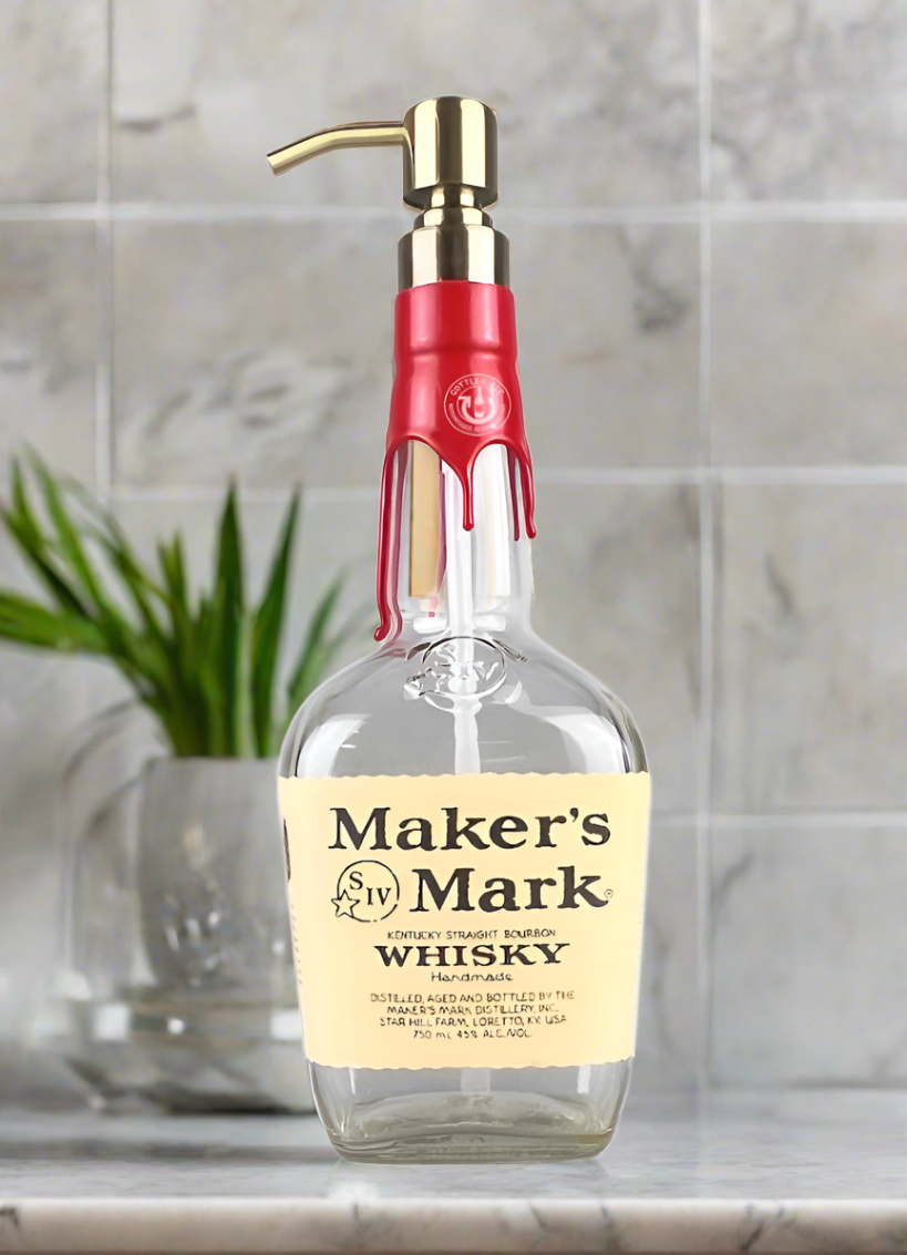 Maker's Mark Whisky Bottle Soap Dispenser