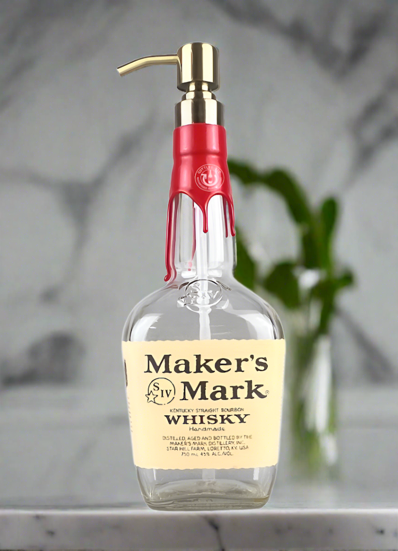 Maker's Mark Whisky Bottle Soap Dispenser