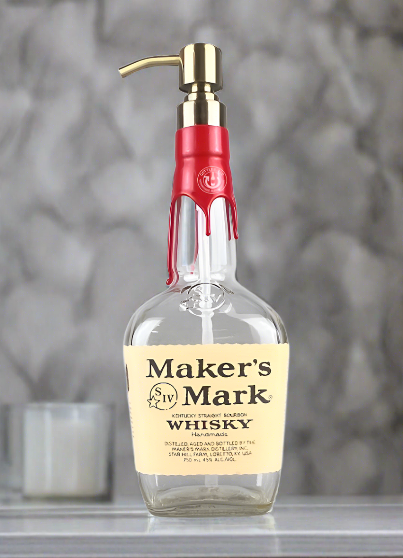 Maker's Mark Whisky Bottle Soap Dispenser