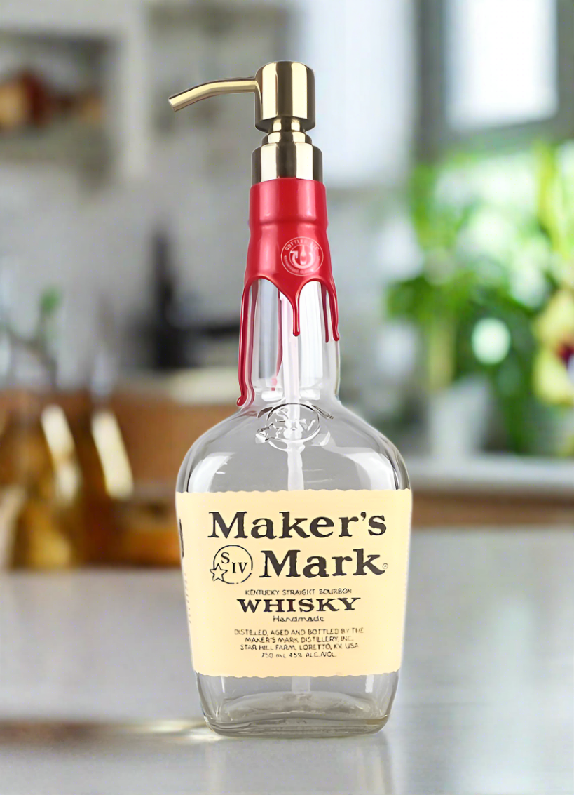 Maker's Mark Whisky Bottle Soap Dispenser