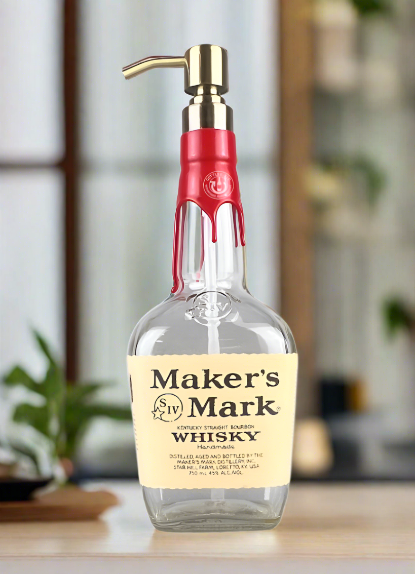 Maker's Mark Whisky Bottle Soap Dispenser
