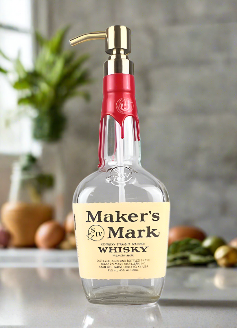Maker's Mark Whisky Bottle Soap Dispenser