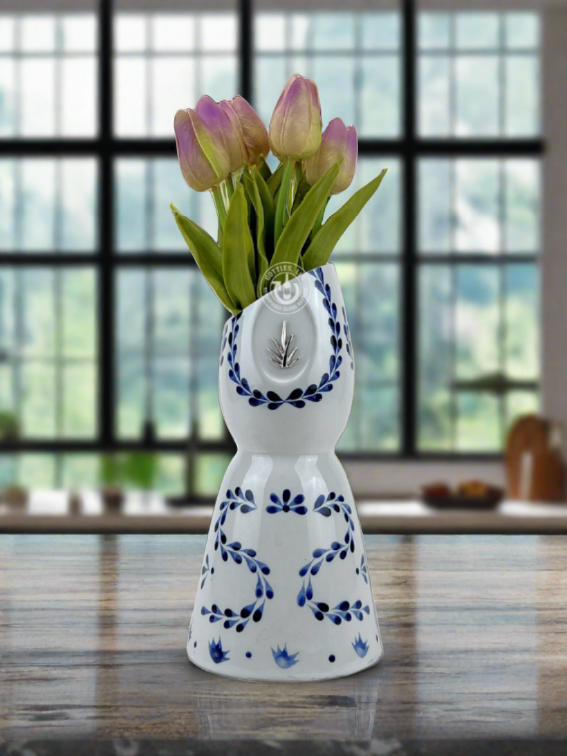 Clase Azul Tequila Bottle Vase - Slanted