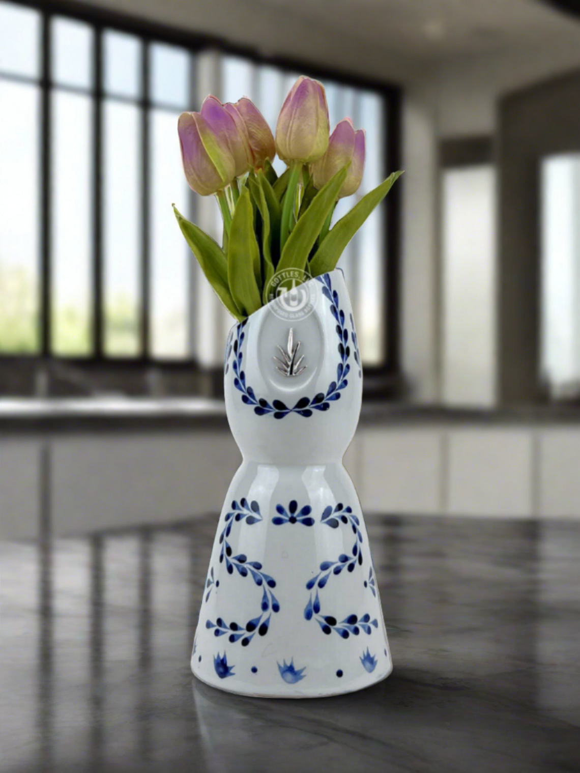 Clase Azul Tequila Bottle Vase - Slanted