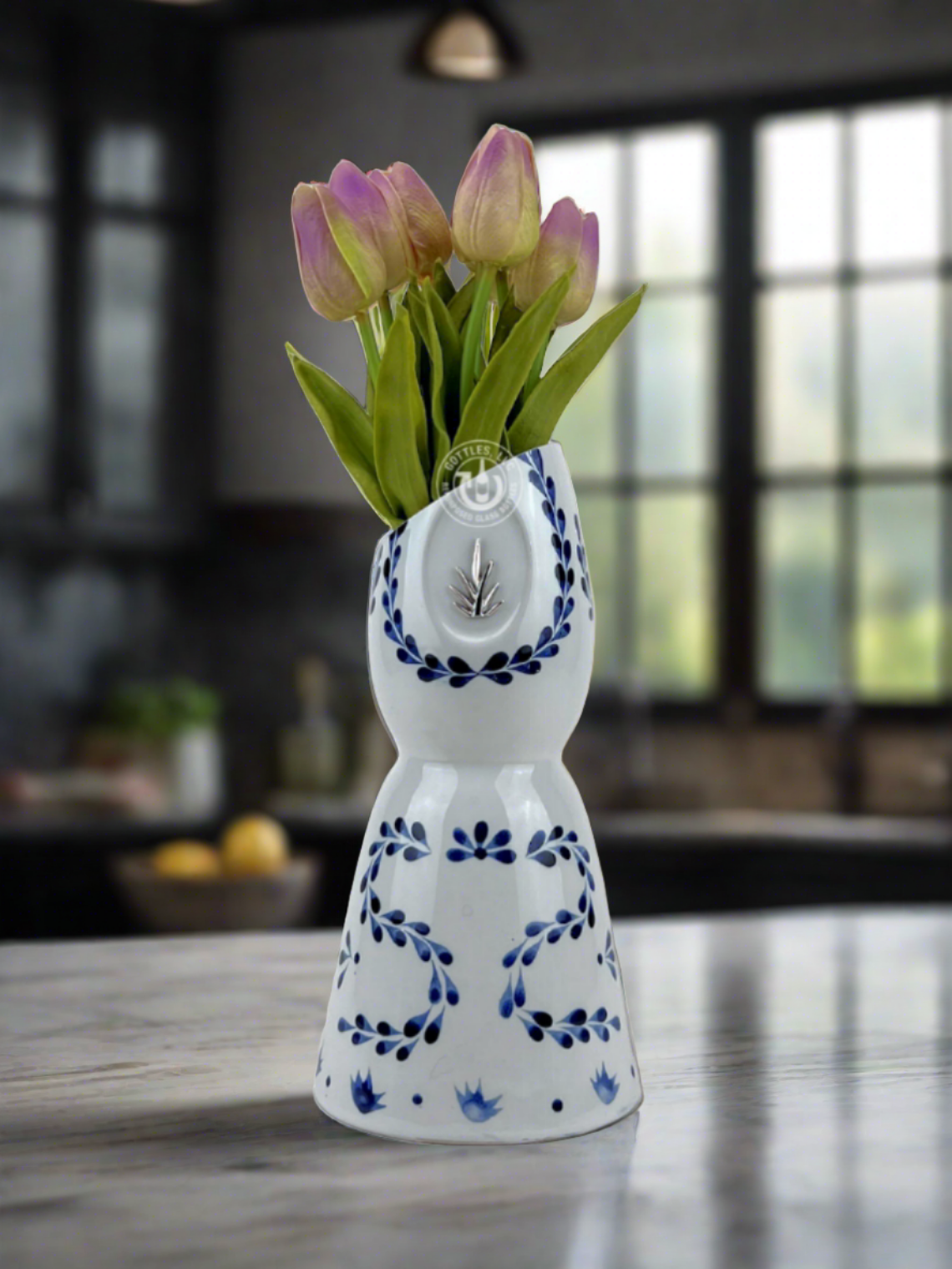 Clase Azul Tequila Bottle Vase - Slanted