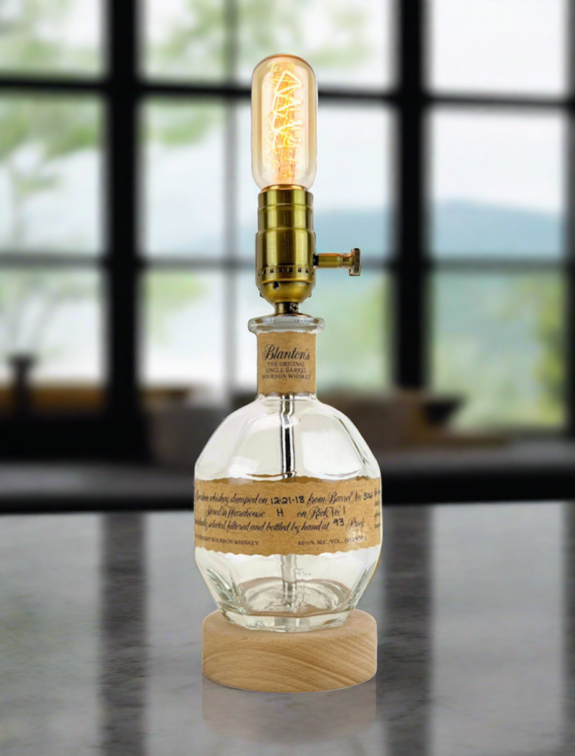 Blanton's Bourbon Whiskey Bottle Lamp