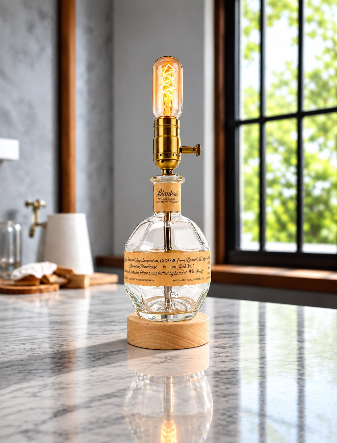 Blanton's Bourbon Whiskey Bottle Lamp