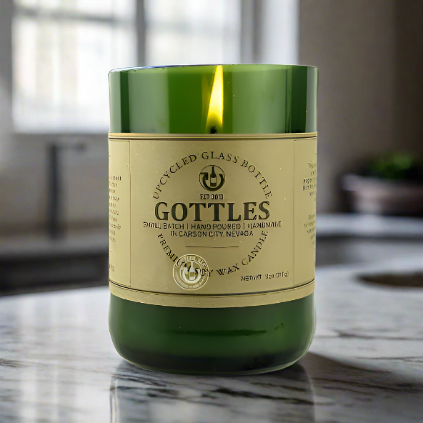 Champagne Bottle Scented Candle
