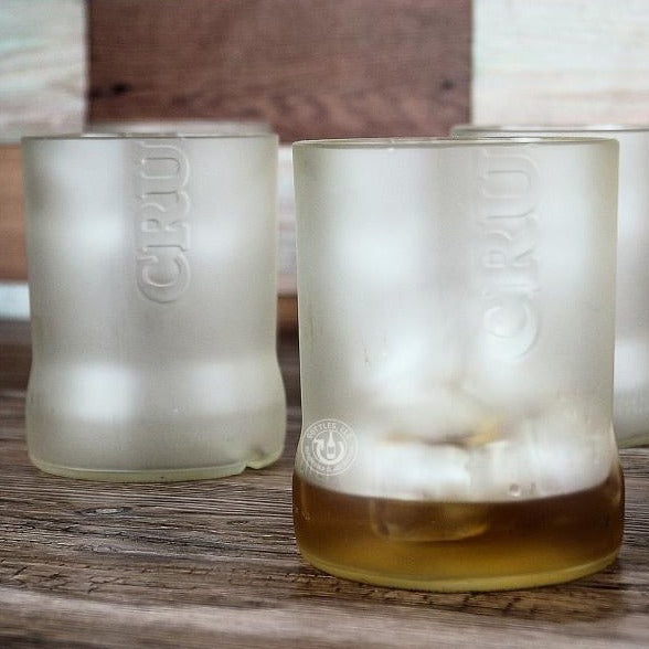 Cruzan Rum Bottle 14oz Glass Set