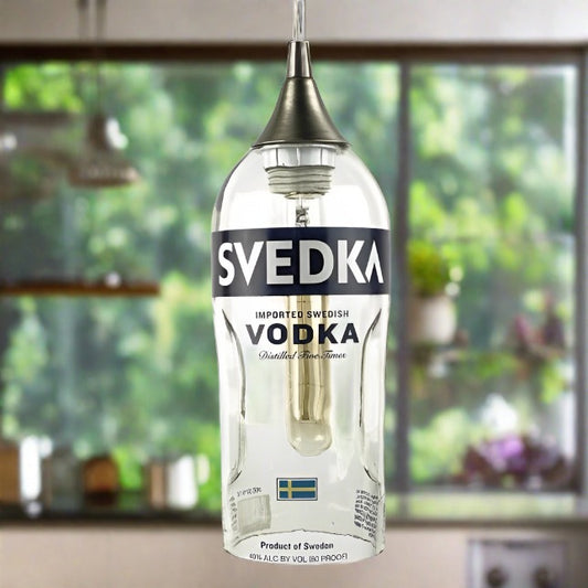 Svedka Vodka Bottle Pendant Light