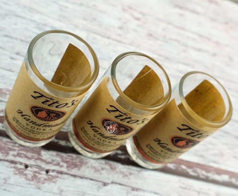 Tito's Vodka Bottle Shot Glass