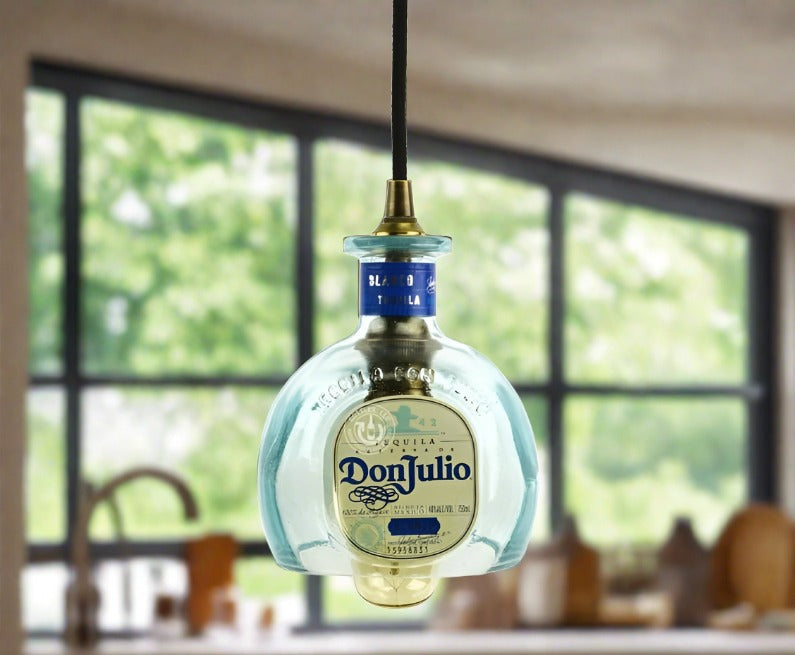 Don Julio Blanco Tequila Bottle Pendant Light