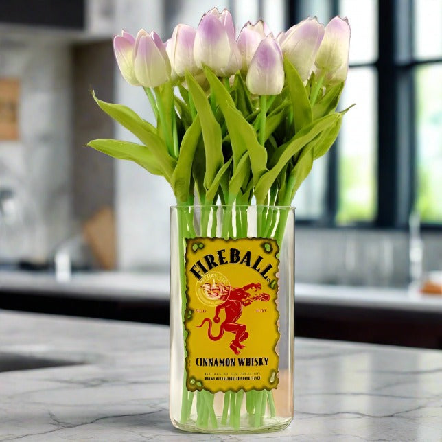 Fireball Cinnamon Whisky Bottle Vase