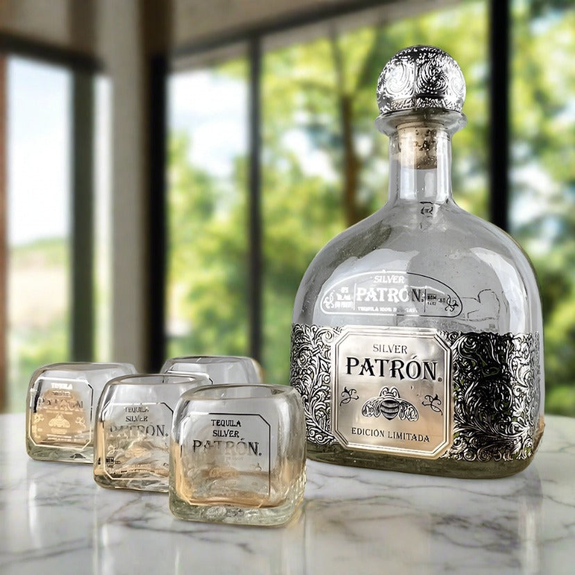 Patron Tequila Bottle Shot Glass