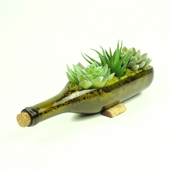 wine bottle succulent planter diy Wine Bottle Planter – Gottles