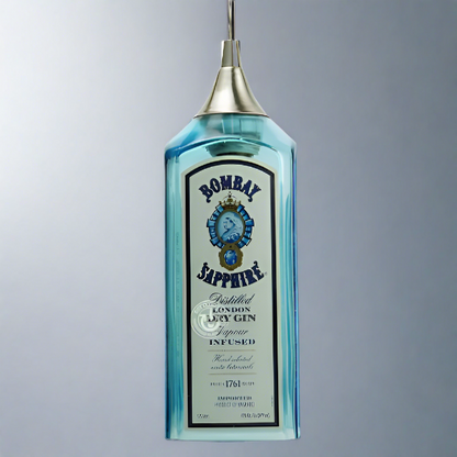 Bombay Sapphire Gin Bottle Pendant Light