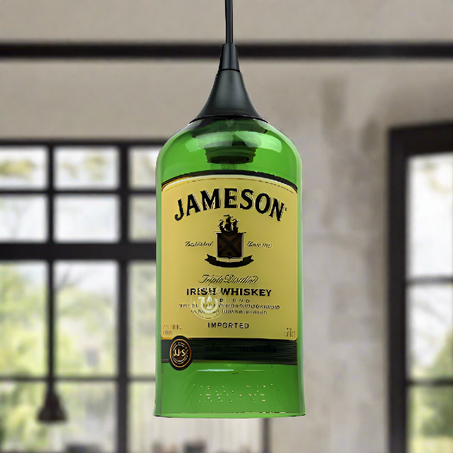 Jameson Irish Whiskey Bottle Pendant Light