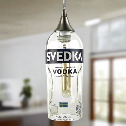Svedka Vodka Bottle Pendant Light