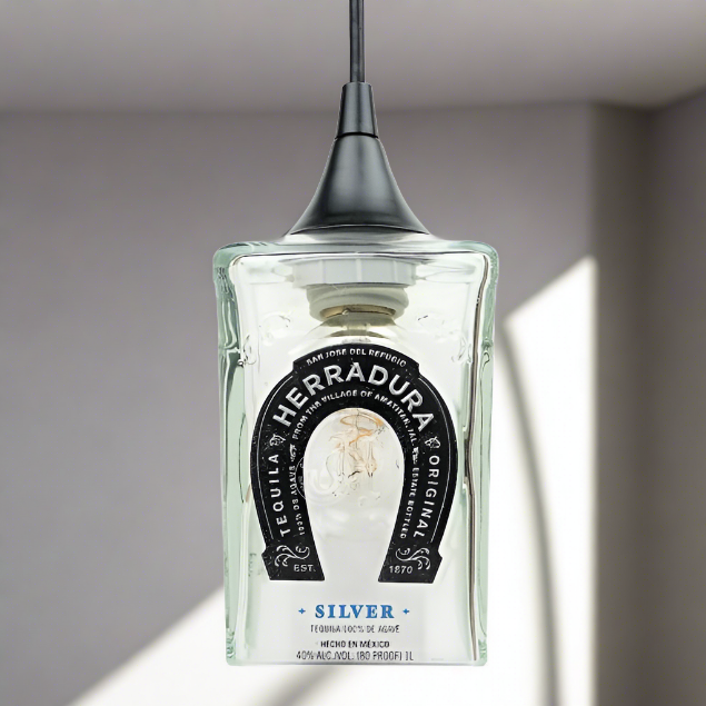 Herradura Tequila Bottle Pendant Light