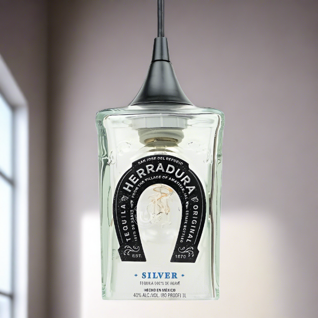 Herradura Tequila Bottle Pendant Light