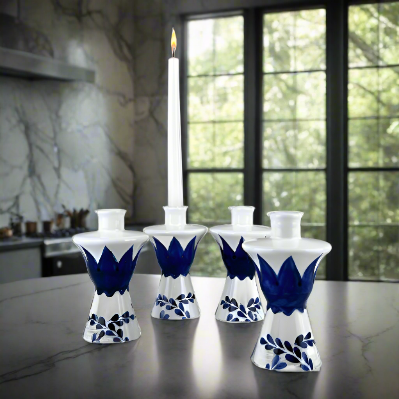 Clase Azul Tequila Bottle Candle Holder Set