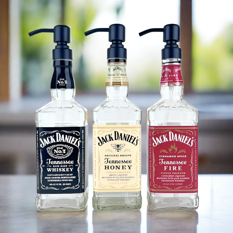Jack Daniel's Whiskey Bottle Soap Dispenser