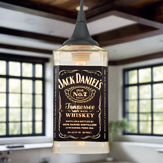 Jack Daniel's Whiskey Bottle Pendant Light