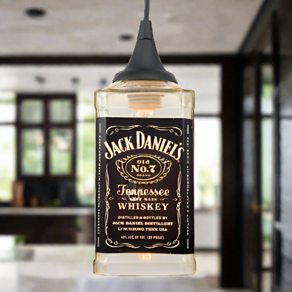 Jack Daniel's Whiskey Bottle Pendant Light