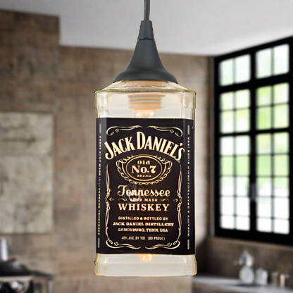 Jack Daniel's Whiskey Bottle Pendant Light