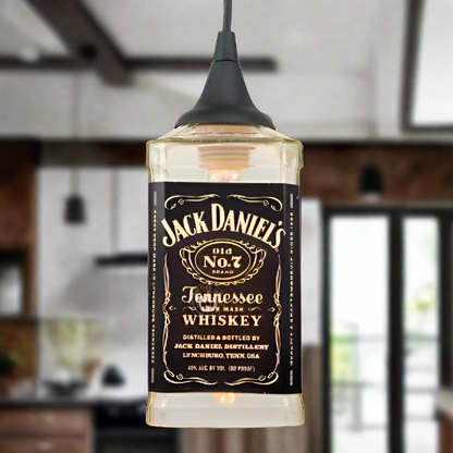 Jack Daniel's Whiskey Bottle Pendant Light