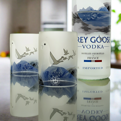 Grey Goose Vodka Bottle Candle Cover Set - Mid Cut