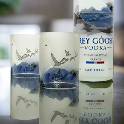 Grey Goose Vodka Bottle Candle Cover Set - Mid Cut