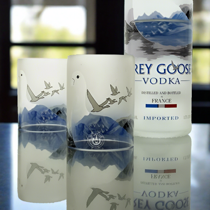 Grey Goose Vodka Bottle Candle Cover Set - Mid Cut