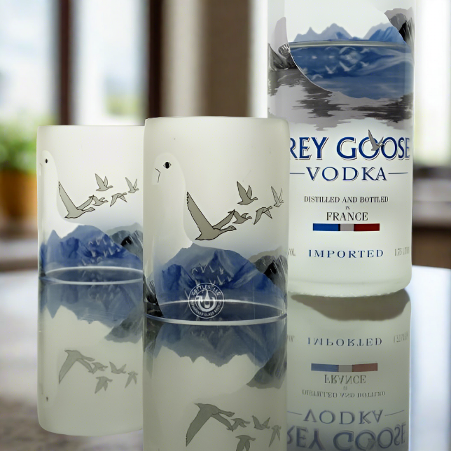 Grey Goose Vodka Bottle Candle Cover Set - Mid Cut