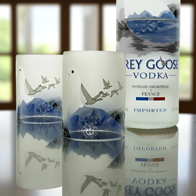 Grey Goose Vodka Bottle Candle Cover Set - Mid Cut