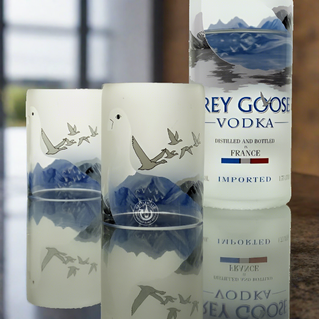 Grey Goose Vodka Bottle Candle Cover Set - Mid Cut