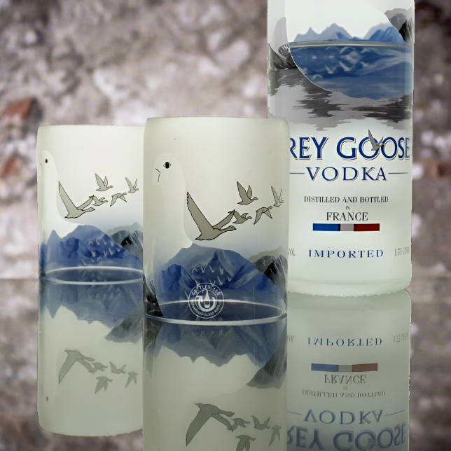 Grey Goose Vodka Bottle Candle Cover Set - Mid Cut